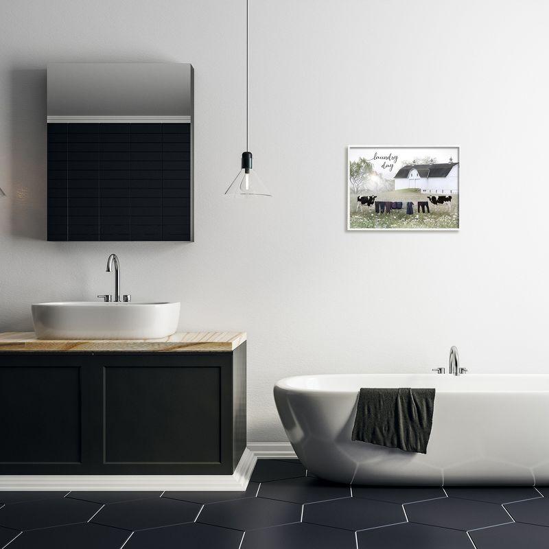 Stupell Industries " Laundry Day Rural Cows Meadow " by Lori Deiter