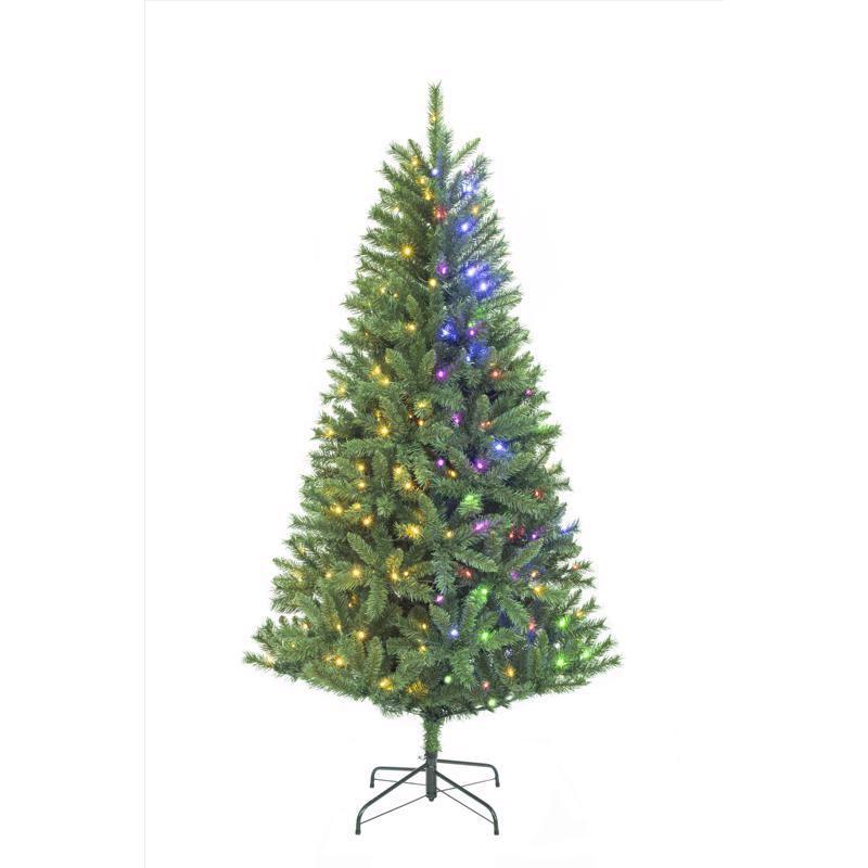 6.5 ft Full Mixed Pine LED Color Changing Christmas Tree