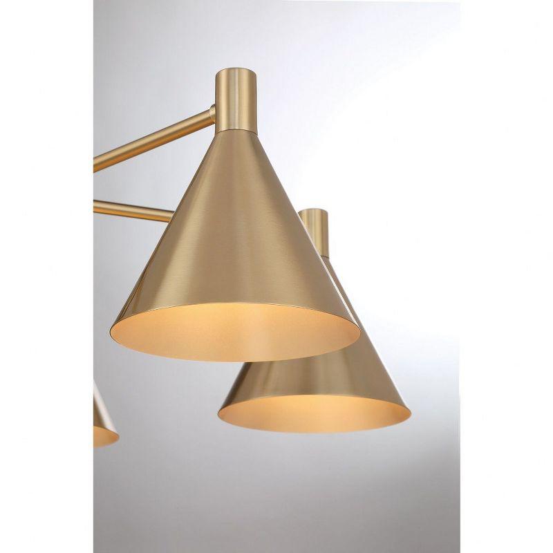 Pharos 5-Light Chandelier in Noble Brass by Breegan Jane