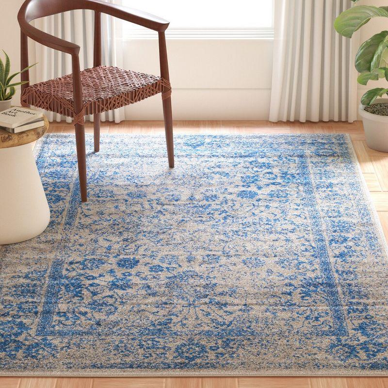 Adirondack ADR109 Machine Made Indoor Runner - Grey/Blue - 2'-6"x16' - Safavieh