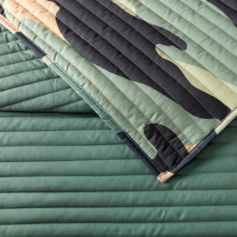 Urban Playground Covert Camo Reversible Microfiber Quilt Set