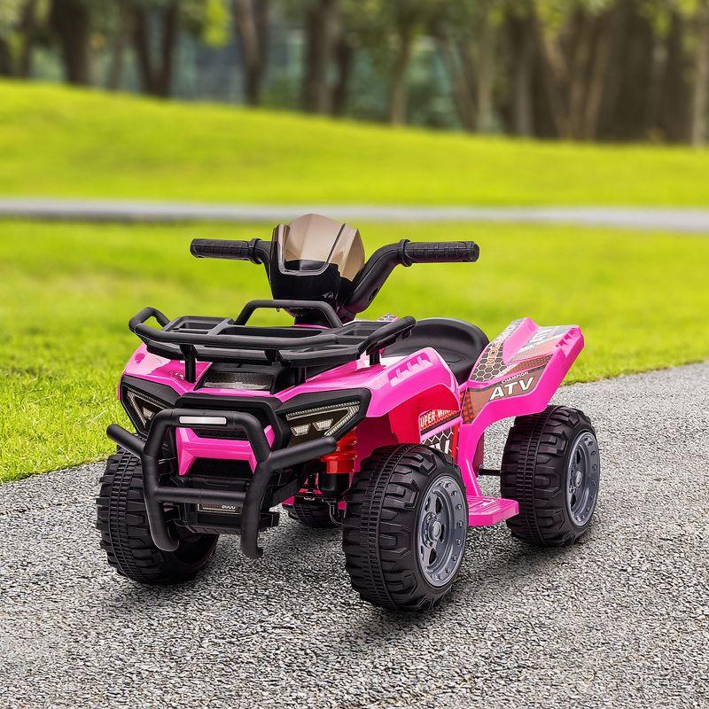 Aosom 6 Volt 1 Seater All-Terrain Vehicles Push/Pull Ride On