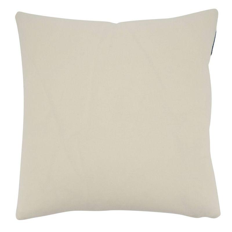 Deny Designs 18"x18" Coral Design Cotton Square Throw Pillow Cover Ivory : 20x20 Inch Polyester, Machine Washable Cloth Napkins