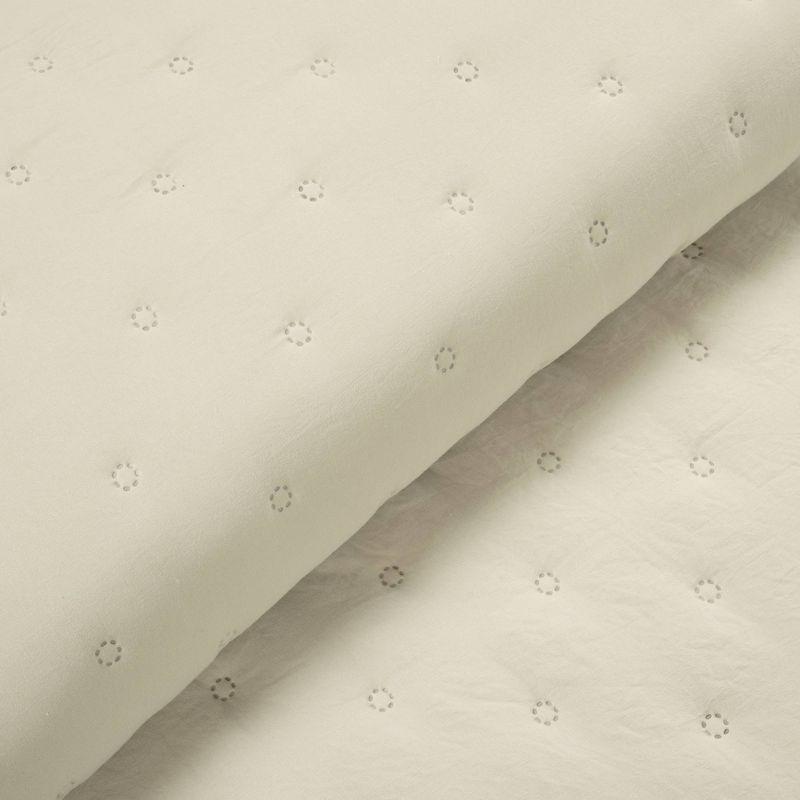 Reyna Ruffle Microfiber Reversible 3 Piece Quilt Set (Set of 3)