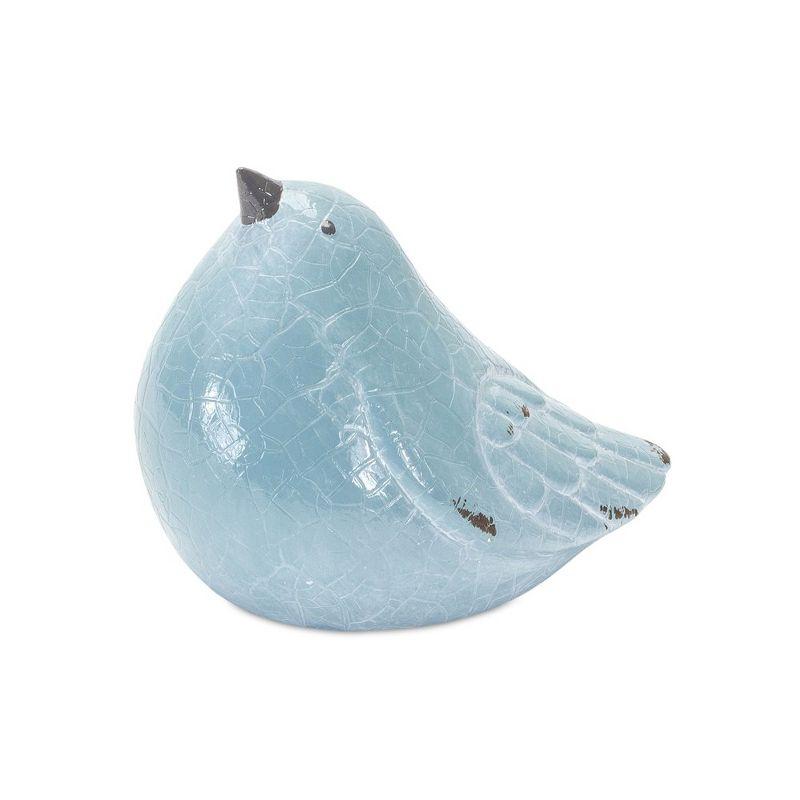 Melrose Cracked Terracotta Bird Figurine (Set of 4)