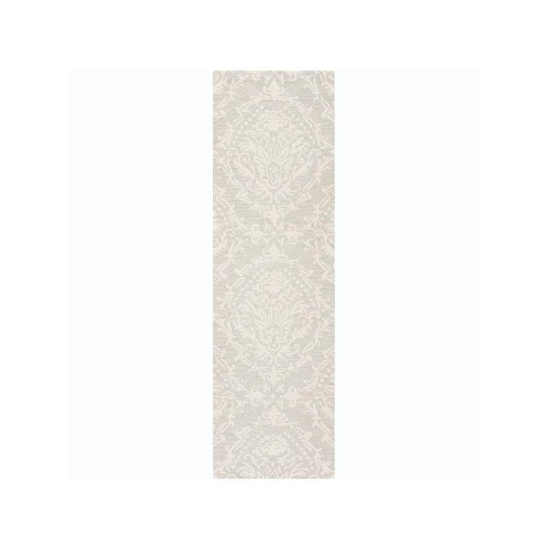 Blossom BLM107 Hand Tufted Indoor Runner Rug - Sage/Ivory - 2'3"x8' - Safavieh