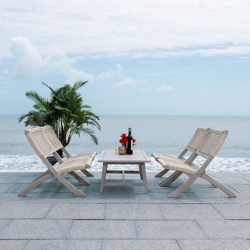 Blaze Living Set - Indoor/Outdoor - PAT7080 - Grey/Grey - Safavieh
