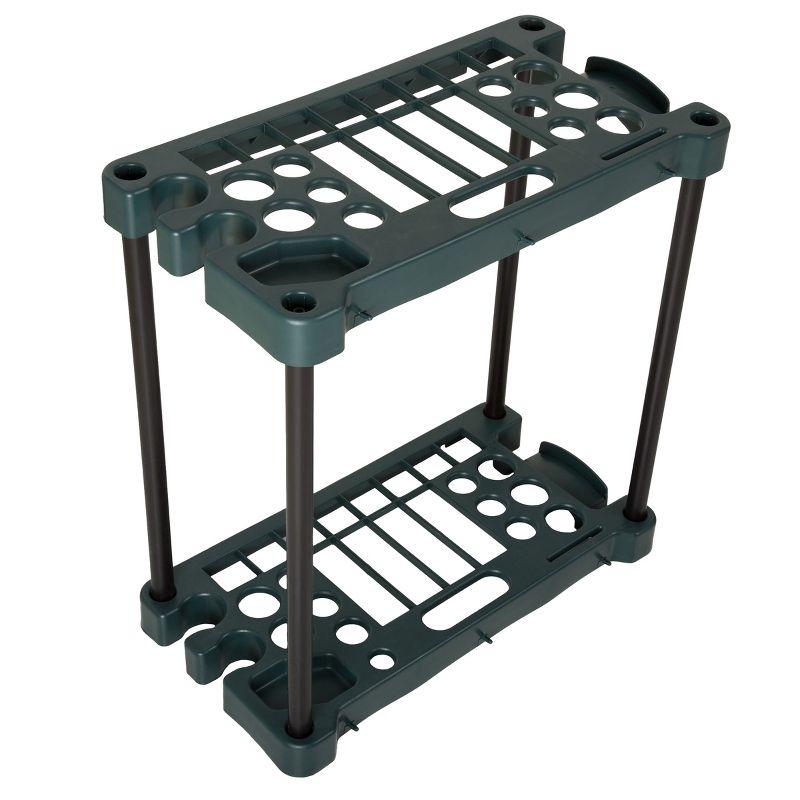 Fleming Supply Compact Utility Garden Tool Storage Rack – 23" x 12.5" x 24"