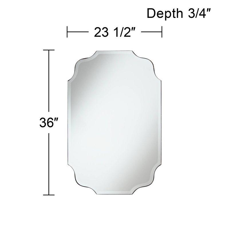 Noble Park Vita Oval Vanity Wall Mirror Rustic Industrial Beveled Distressed Bronze 23 1/2" Wide for Bathroom Bedroom Living Room Home Office Entryway