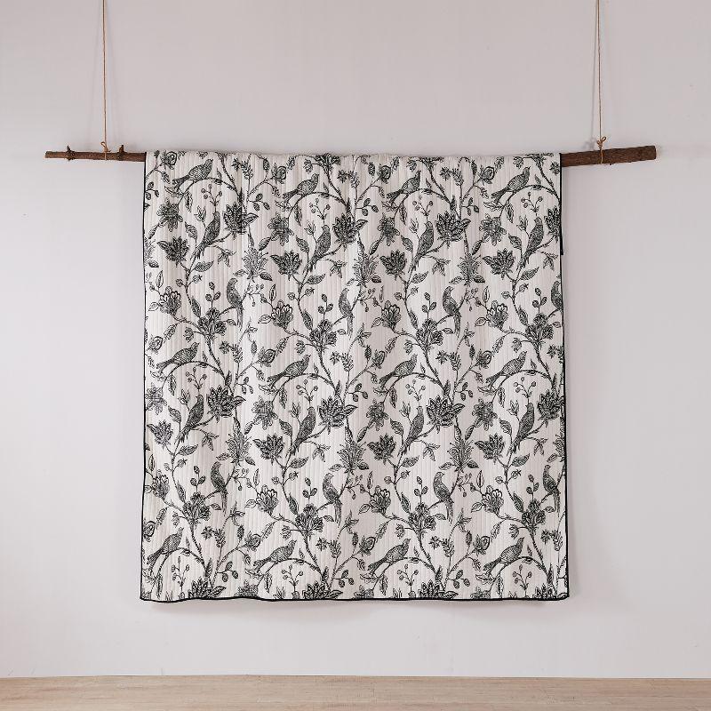 Tanzie Black Twin/Twin XL Quilt Set - Black & White - Levtex Home