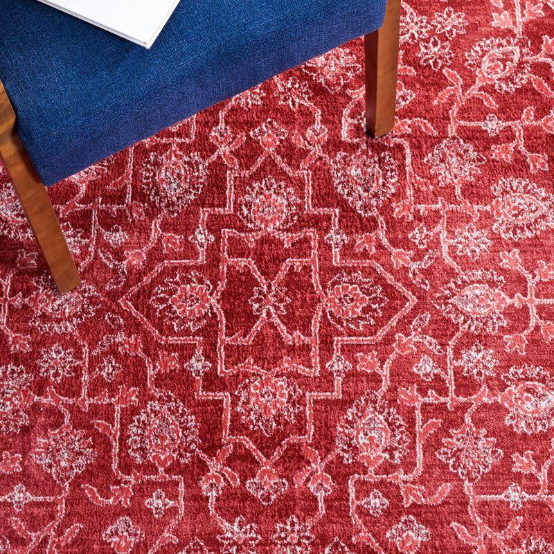 Brentwood BNT853 Power Loomed Indoor Area Rug - Blue/Red - 6'7"x6'7" - Safavieh