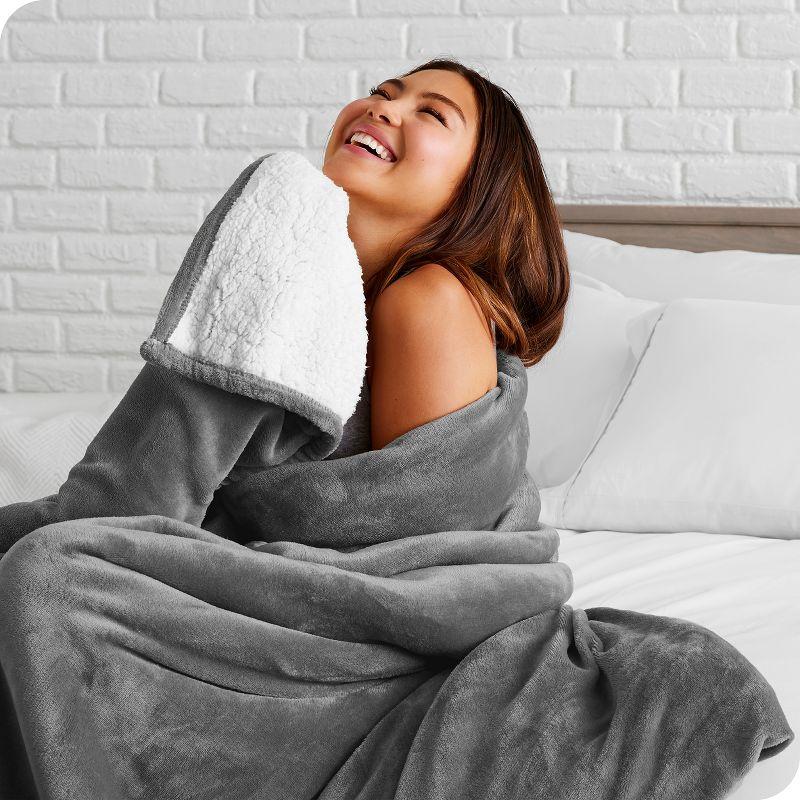 Bare Home Sherpa Fleece Blanket