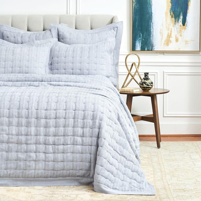 EY Essentials 26" x 26" Danette Fog Cotton Euro Sham - Machine Washable