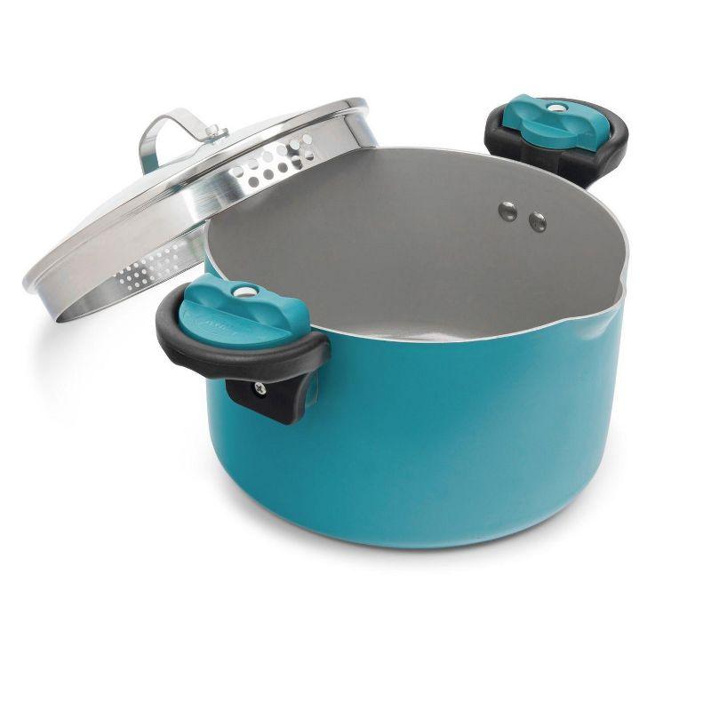 Gotham Steel Gotham Steel Stock Multipurpose Pasta Pot with Strainer Lid & Twist and Lock Handles