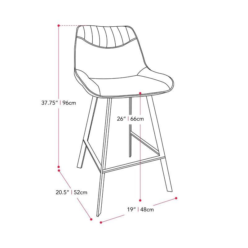 Baxter Upholstered Counter Stool