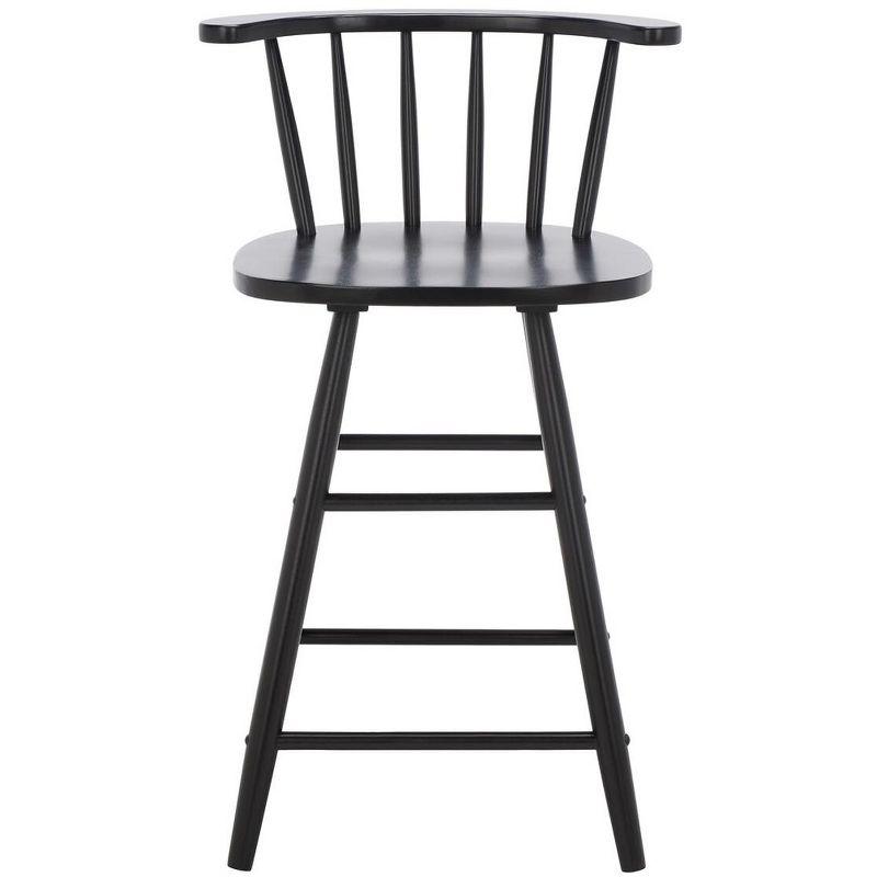 Jay Black Wood and Metal Counter Stool