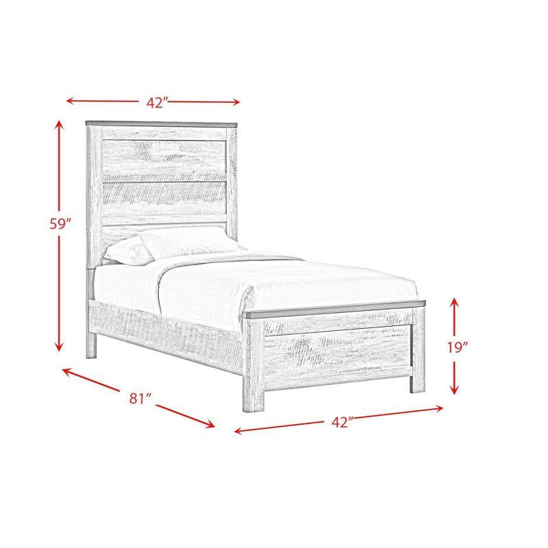 3pc Adam Panel Bedroom Set Gray - Picket House Furnishings