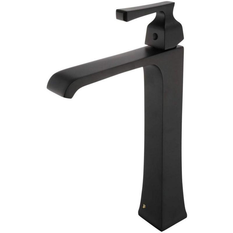 Black Brass Single Handle Vessel Sink Faucet