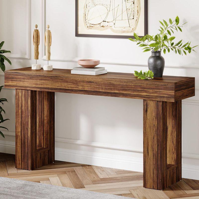 63 Inch Long Console Table Farmhouse Sofa Table