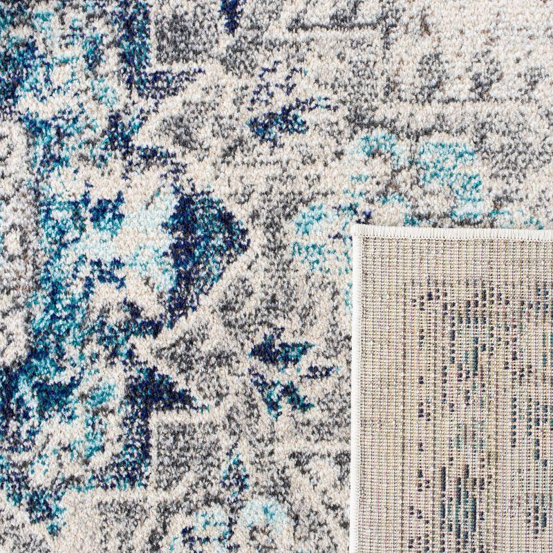 Madison MAD473 Power Loomed Indoor Accent Rug - Ivory/Grey - 3'x3' - Safavieh