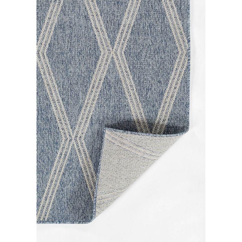 Momeni 2'x3' Hampton Ozzy Machine Loomed Indoor/Outdoor Accent Rug Blue