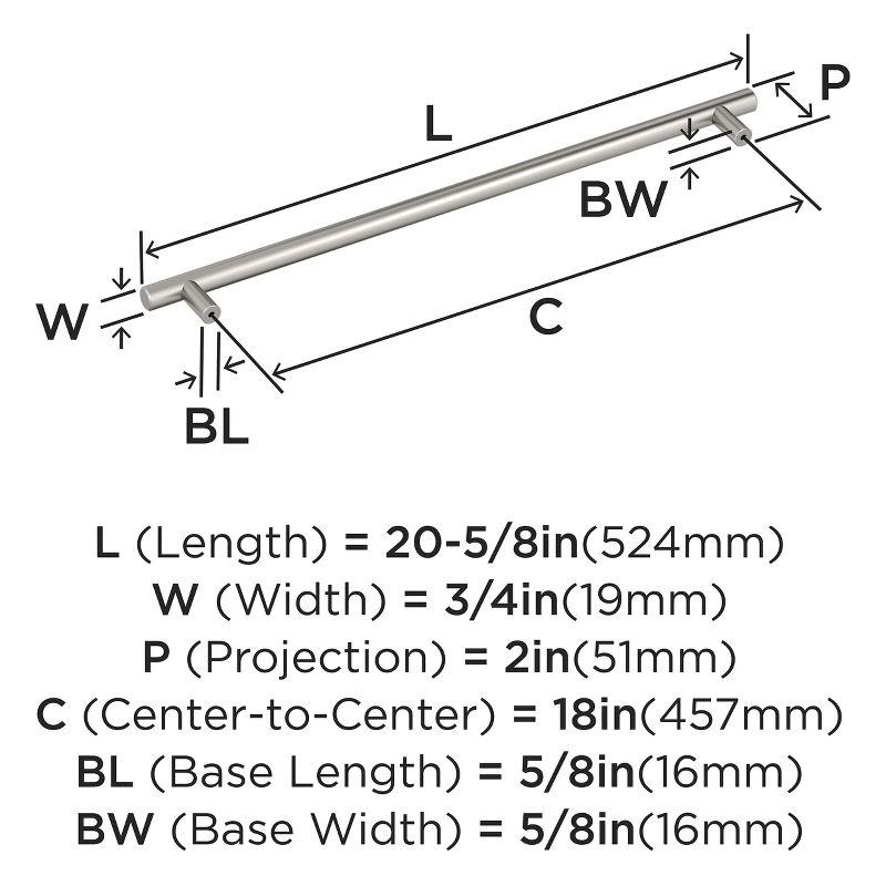 Amerock Bar Pulls 18 inch (457mm) Center-to-Center