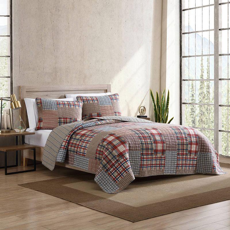 Hawthorne Reversible Quilt Set Brown - Eddie Bauer