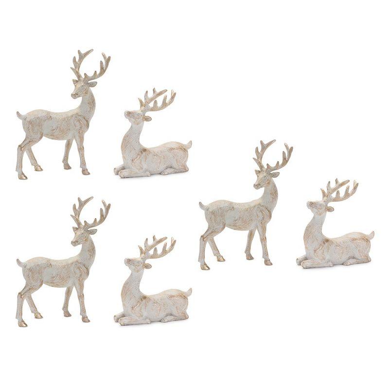 Melrose Gold Holiday Deer Figurine (Set of 6)