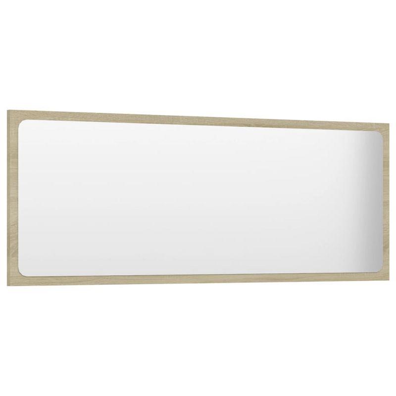 vidaXL Bathroom Mirror Sonoma Oak 39.4"x0.6"x14.6" Engineered Wood
