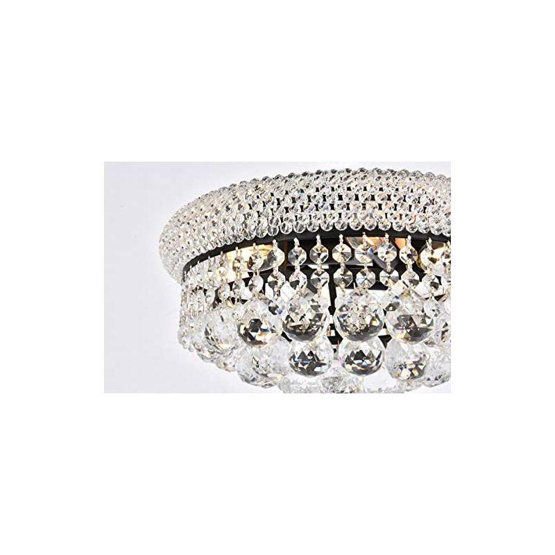 Elegant Lighting Primo 6 light Chrome Flush Mount Clear Royal Cut Crystal
