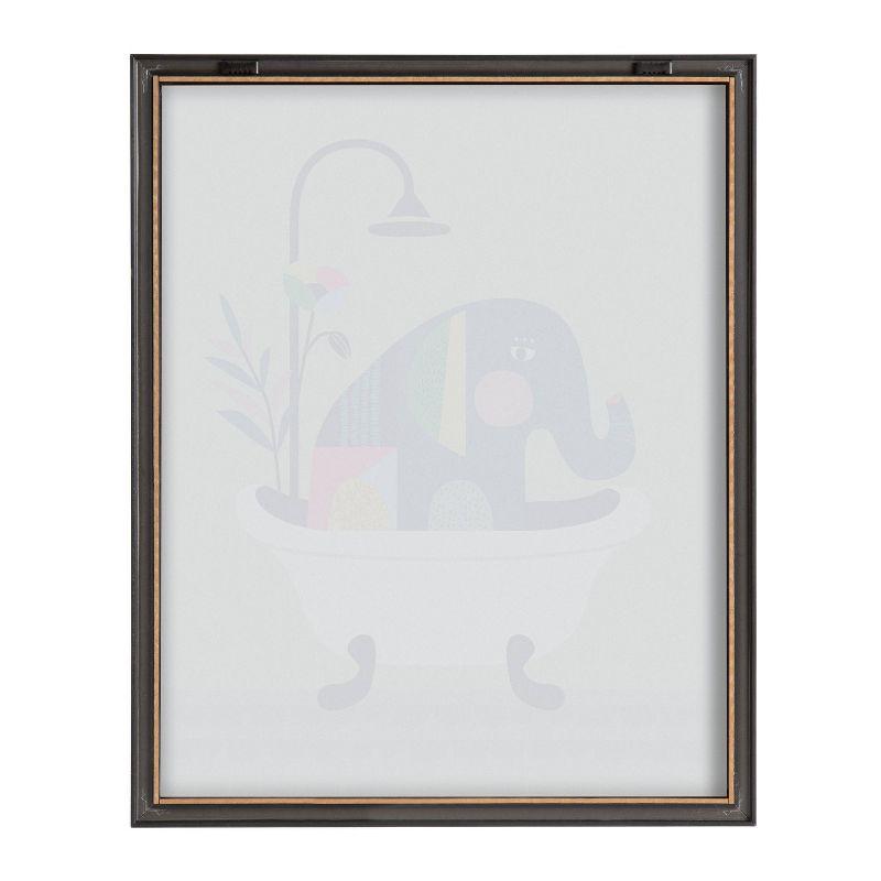 Mid Century Modern Elephant in Tub Framed Print