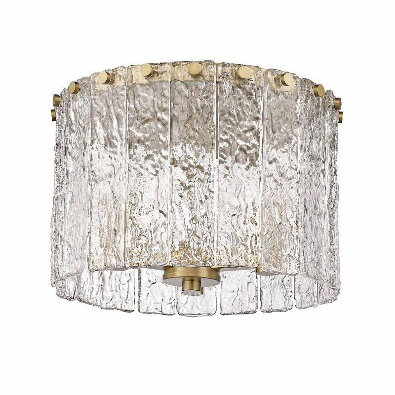 Z-Lite Glacier 3 - Light Flush Mount in  Modern Gold