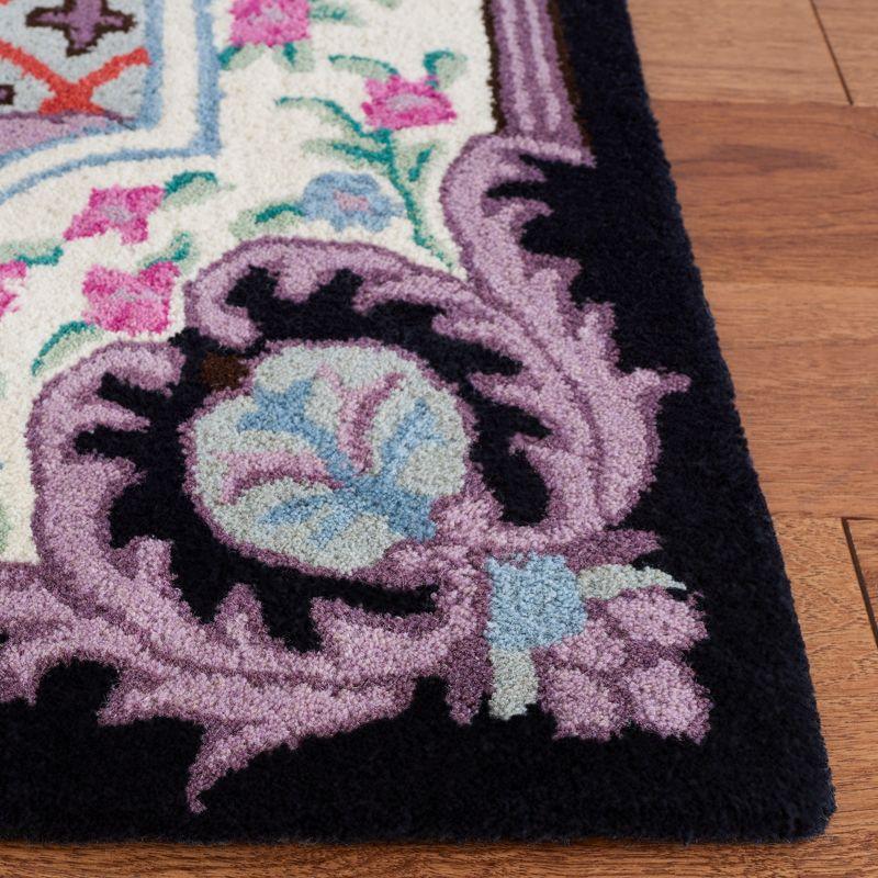 Bellagio BLG535 Hand Tufted Area Rug - Ivory/Black - 6'x9' - Safavieh.