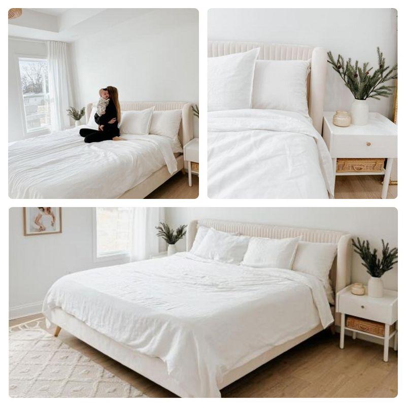Peace Nest Linen and Cotton Duvet Cover with Pillowcase