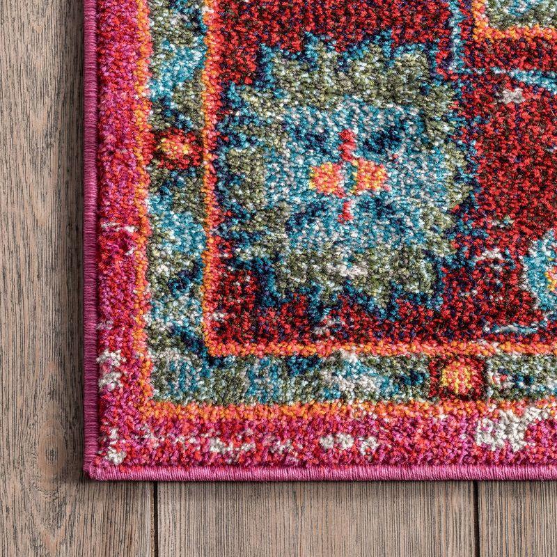 10'x14' Vintage Corbett Area Rug Silver - nuLOOM: Traditional Medallion, Low Pile, Machine Made, Indoor Use
