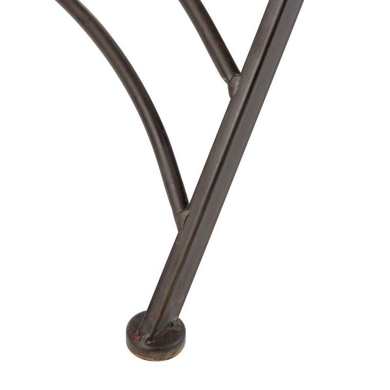 Belen Bistro Set, One Table And Two Chairs - Outdoor - PAT5020 - Unearthed Rust - Safavieh