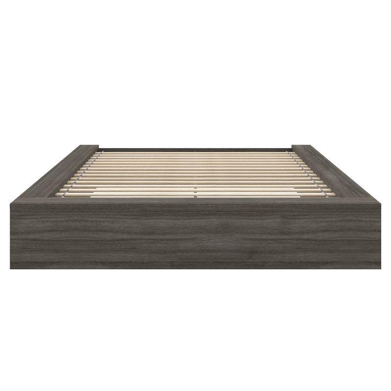 Nexera Queen James Platform Bed Gray