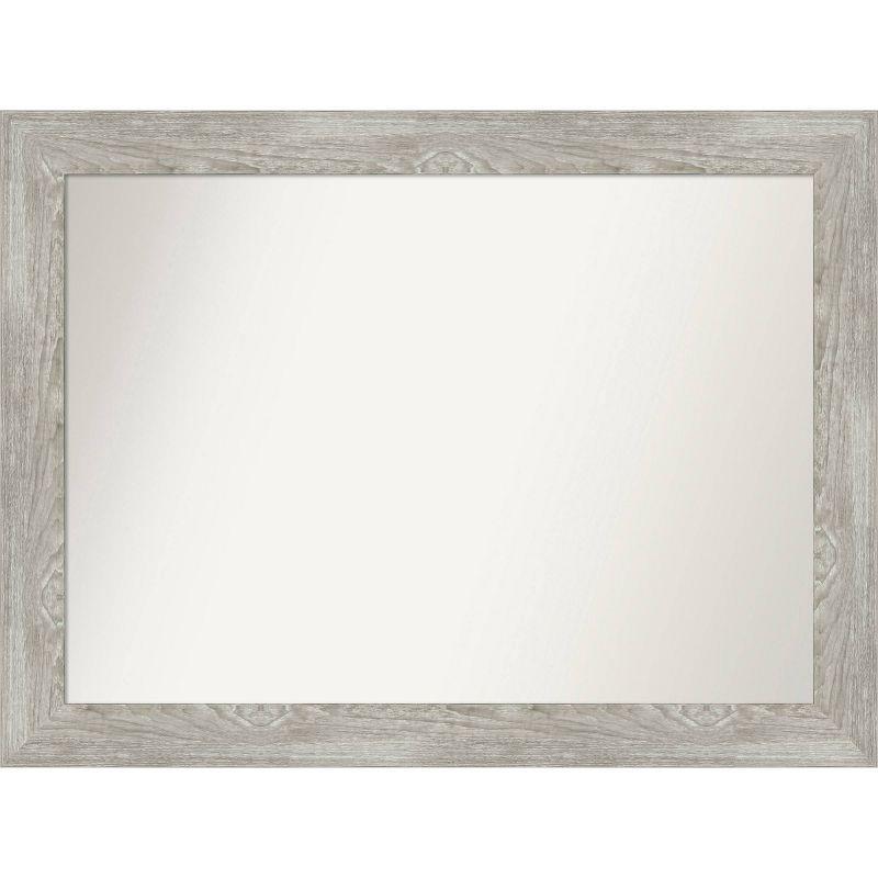 44" x 33" Dove Gray Wash Rectangular Wall Mirror