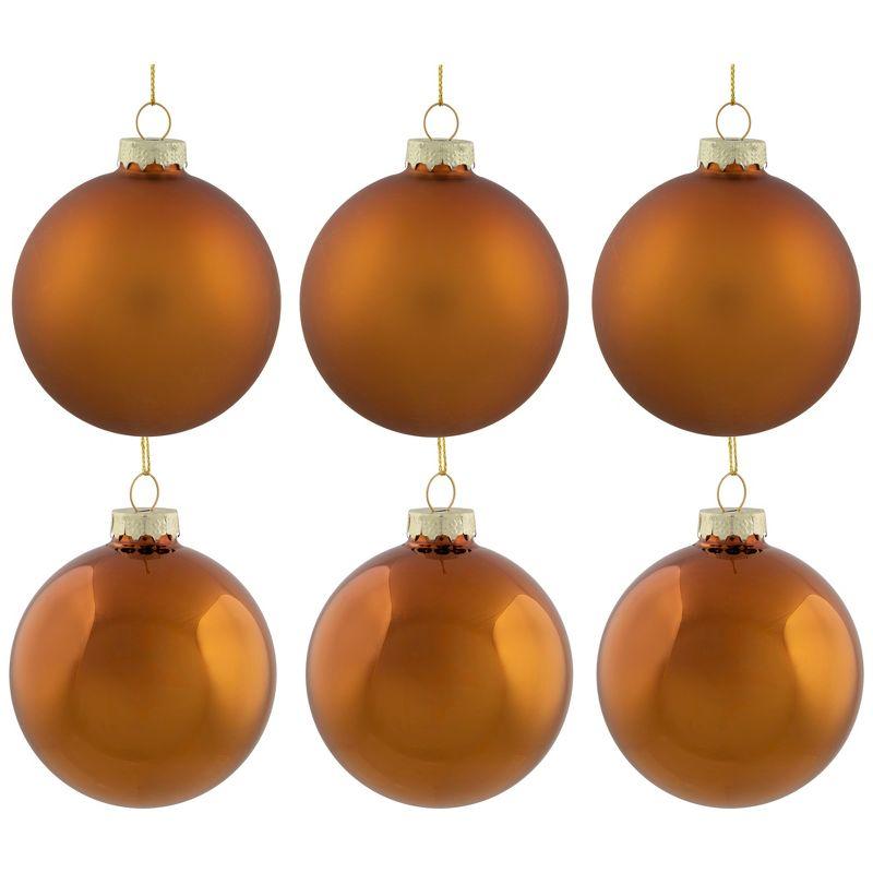 Northlight Seasonal Glass Ball Christmas Ornament (Set of 6)
