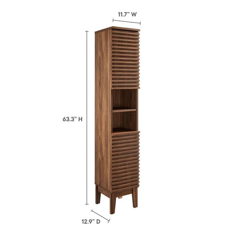 Modway Render Tall Narrow Bathroom Storage Cabinet