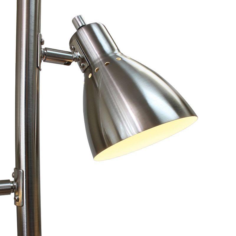 64" Traditional 3 Light Metal Floor Lamp with Adjustable Spotlight Shades - Creekwood Home