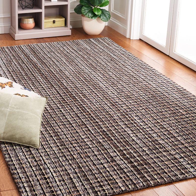 Abstract ABT491 Hand Tufted Area Rug - Brown/Black - 8'x10' - Safavieh.