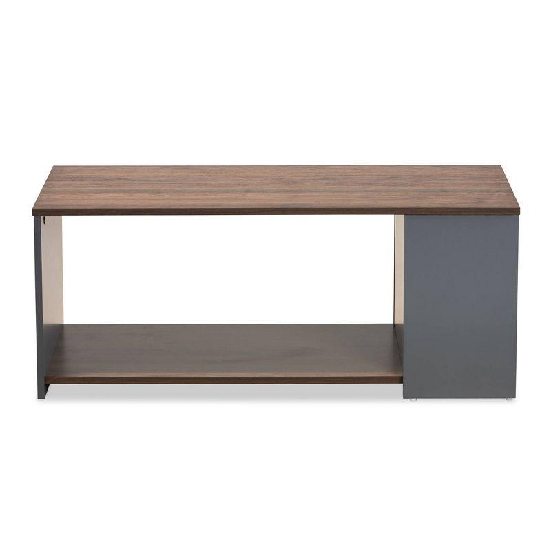 Thornton Wood Storage Coffee Table: Modern Living Room Furniture - Baxton Studio