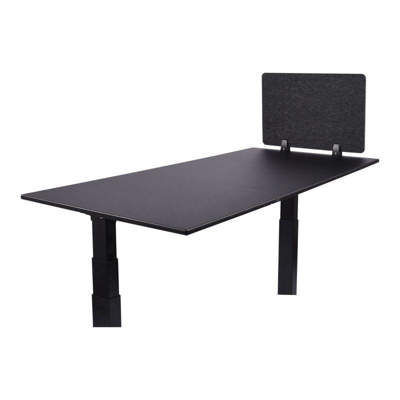 ReFocus Raw Clamp-On Acoustic Desk Divider  Reduce Noise and Visual Distractions with this Lightweight Desk Mounted Privacy Panel (Castle Gray, 59" x 16" , 23.6" x 16" , & 23.6" x 16" )