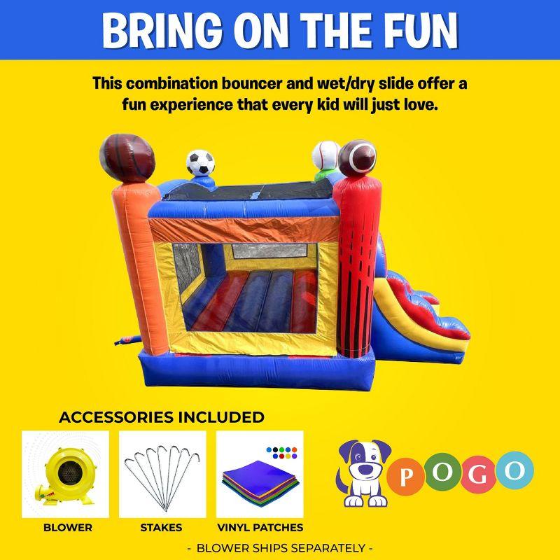 Pogo Bounce House Crossover Bounce House with Slide