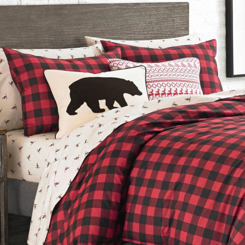 Mountain Plaid Duvet Cover And Sham Set Red - Eddie Bauer®