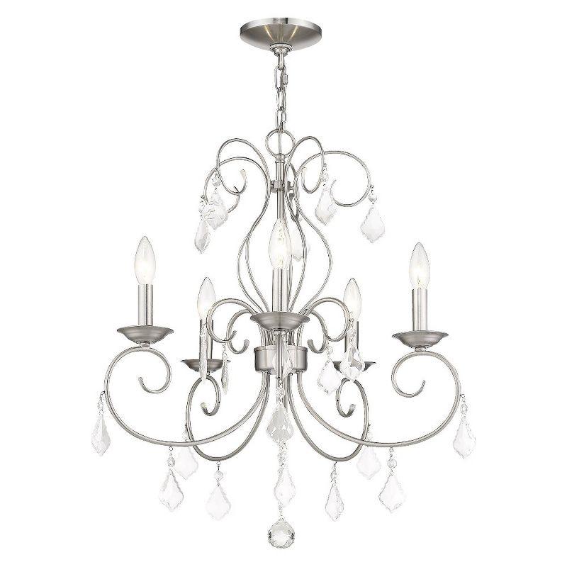 Livex Lighting Donatella 5 - Light Chandelier in  Brushed Nickel