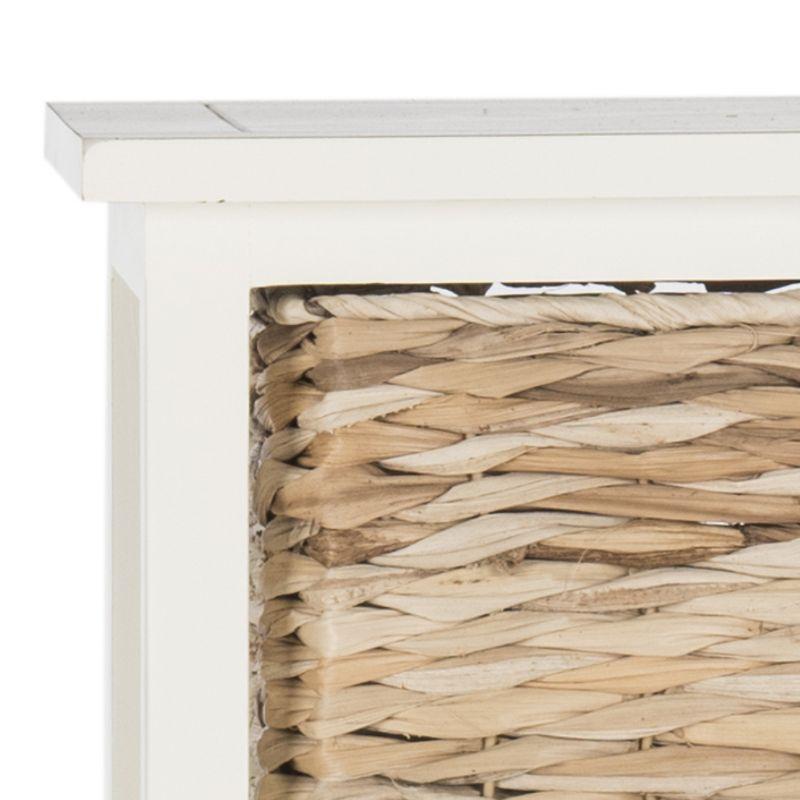 Dovecove White 5-Drawer Wicker Basket Storage Tower (Fully Assembled) | Wayfair