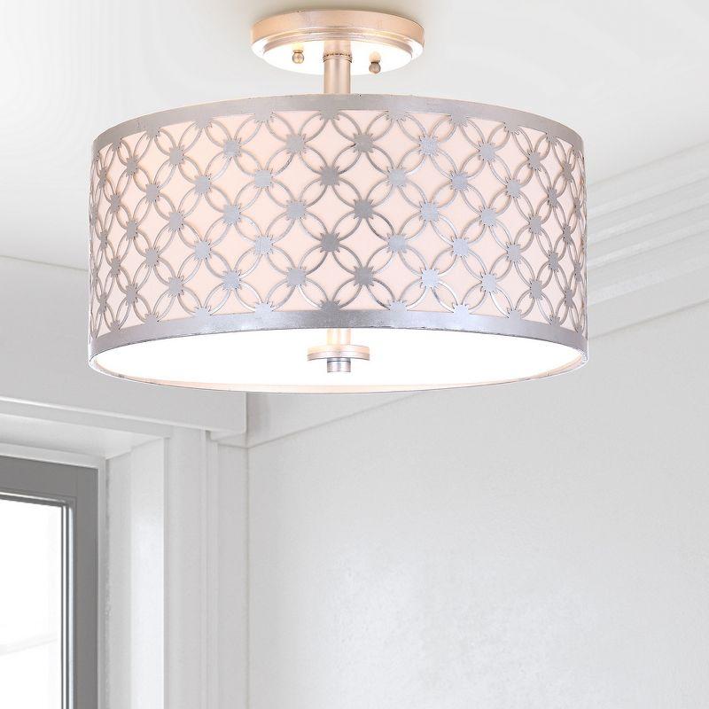 Hutch Flush Mount - FLU4002 - Silver - Safavieh