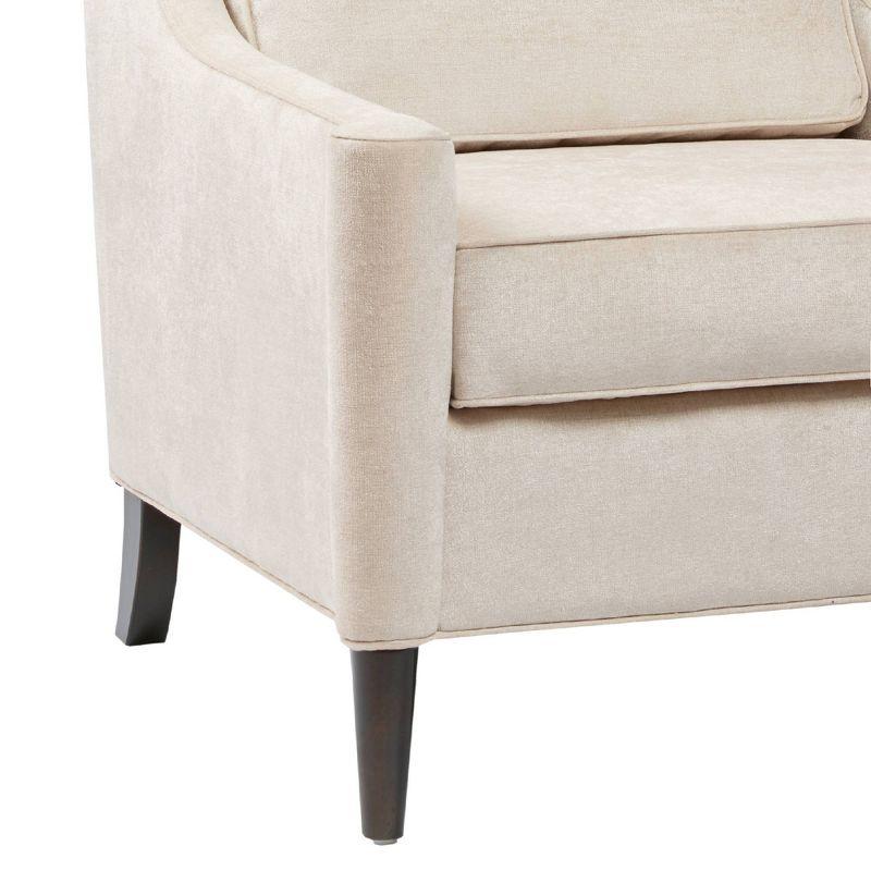 Crispin Wide Arm Velvet Lounge Chair